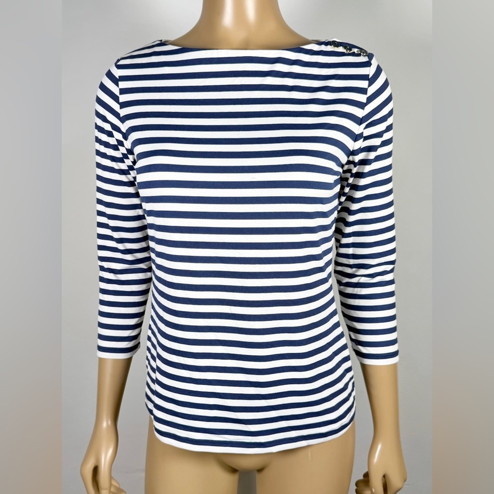 J. McLaughlin Women’s Size Extra Small XS Striped Catalina Cloth Top